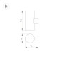 Уличный настенный светильник Arlight LGD-Ray-Wall-Twin-R46-2x3W Warm3000 033306