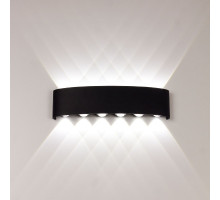 Уличный настенный светильник AM Group AM307-12X1W BK 4000K