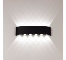 Уличный настенный светильник AM Group AM307-12X1W BK 4000K