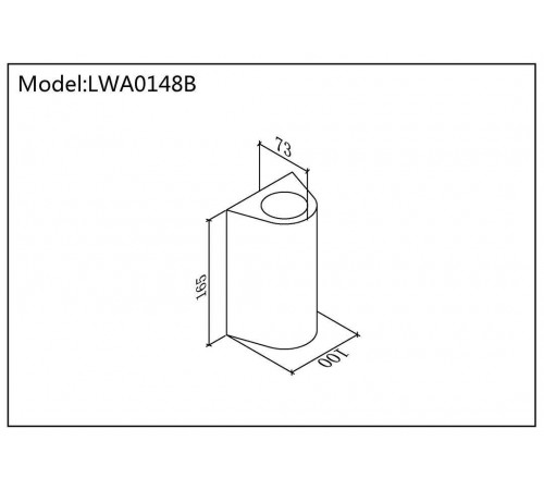 Уличный настенный светильник DesignLed LW-A0148B-BL-WW 002805 Уличный настенный светильник DesignLed LW-A0148B-BL-WW 002805