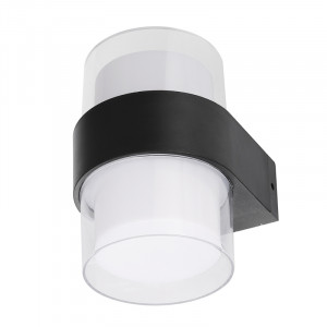 Уличный настенный светильник Uniel ULU-P22B-2x5W/4000K IP65 BLACK UL-00010516