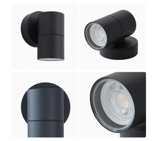 Уличный настенный светильник Apeyron Graphite 11-116