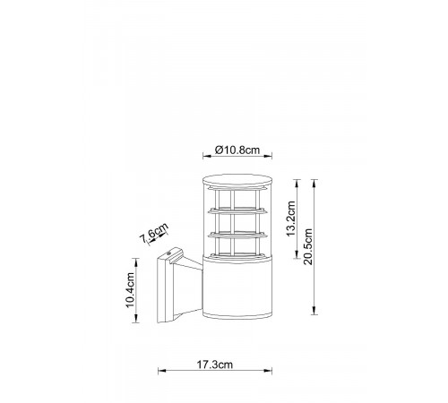 Уличный настенный светильник Arte Lamp Tokyo A5315AL-1BK Уличный настенный светильник Arte Lamp Tokyo A5315AL-1BK