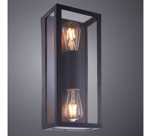 Уличный настенный светильник Arte Lamp Belfast A4569AL-2BK Уличный настенный светильник Arte Lamp Belfast A4569AL-2BK