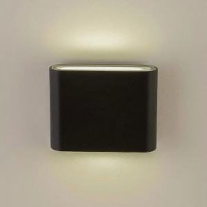 Уличный настенный светильник AM Group AM243-2X5W BK 4000K