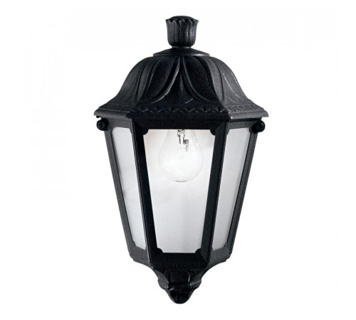 Уличный настенный светильник Ideal Lux Anna AP1 Small Nero 101552 Уличный настенный светильник Ideal Lux Anna AP1 Small Nero 101552