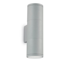 Уличный настенный светильник Ideal Lux Gun AP2 Small Grigio 163628