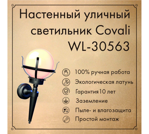 Уличный настенный светильник Covali WL-30563 Уличный настенный светильник Covali WL-30563