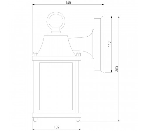 Уличный настенный cветильник Elektrostandard 1008D Brick черный 4690389106743 Уличный настенный cветильник Elektrostandard 1008D Brick черный 4690389106743