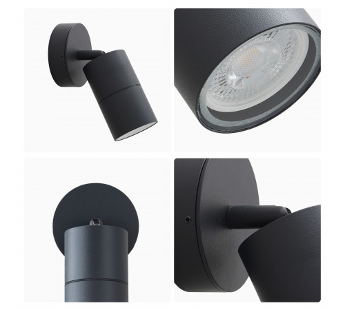 Уличный настенный светильник Apeyron Graphite 11-117