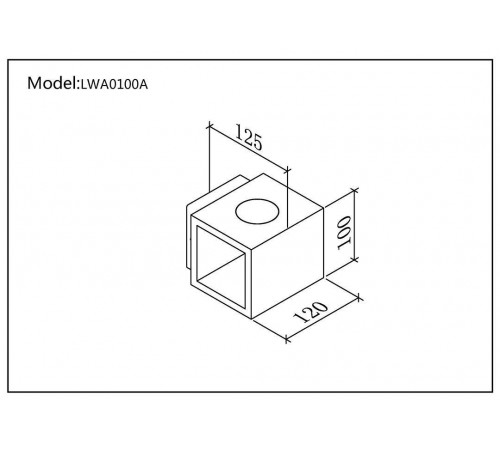 Уличный настенный светильник DesignLed LW-A0100A-BL-WW 002795 Уличный настенный светильник DesignLed LW-A0100A-BL-WW 002795