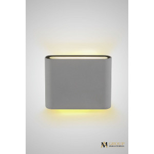 Уличный настенный светильник AM Group AM243-2X5W WH 4000K