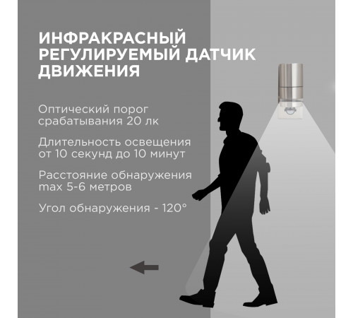 Уличный настенный светильник Apeyron Chrome 11-113