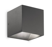 Уличный настенный светодиодный светильник Ideal Lux Rubik AP1 Antracite 149738