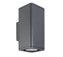 Уличный настенный светильник Arlight LGD-EVO-WALL-TWIN-S100x100-2x12W Warm3000 (GR, 44 deg, 230V) 046195