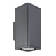 Уличный настенный светильник Arlight LGD-EVO-WALL-TWIN-S100x100-2x12W Warm3000 (GR, 44 deg, 230V) 046195