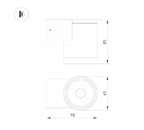 Уличный настенный светильник Arlight LGD-RAY-WALL-R65-9W Day4000 (GR, 23 deg, 230V) 044852 Уличный настенный светильник Arlight LGD-RAY-WALL-R65-9W Day4000 (GR, 23 deg, 230V) 044852