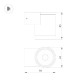 Уличный настенный светильник Arlight LGD-RAY-WALL-R65-9W Day4000 (GR, 23 deg, 230V) 044852