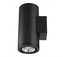Уличный настенный светильник Uniel ULU-S22D-2x12W/2700K IP65 BLACK UL-00010847