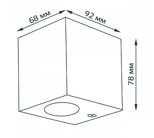Уличный настенный светильник Gauss Cube GD158 Уличный настенный светильник Gauss Cube GD158