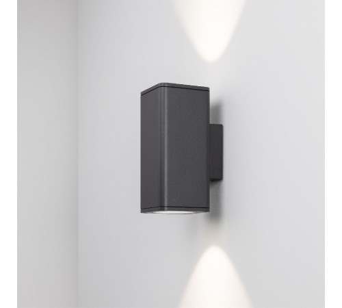 Уличный настенный светильник Arlight LGD-EVO-WALL-TWIN-S100x100-2x12W Day4000 (GR, 44 deg, 230V) 046194 Уличный настенный светильник Arlight LGD-EVO-WALL-TWIN-S100x100-2x12W Day4000 (GR, 44 deg, 230V) 046194