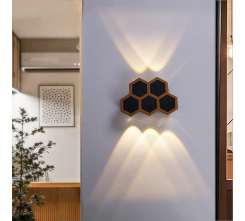 Архитектурный светильник Reluce 86222-9.2-005U LED5*1W BK+GD