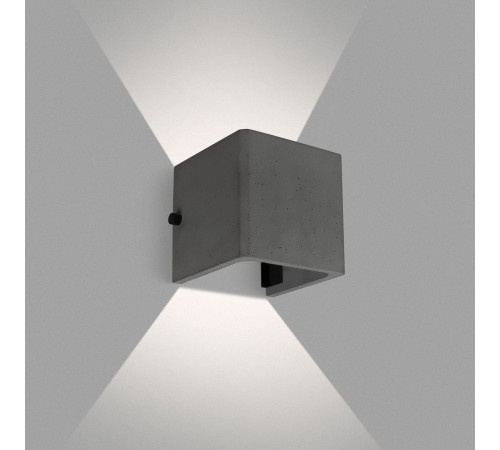 Уличный настенный светильник Arlight LGD-PERAN-WALL-S120x120-6W Warm3000 (BK, 0-80 deg, 230V) (IP65 Бетон) 051748