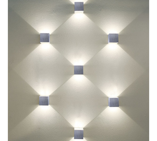 Уличный настенный светодиодный светильник Elektrostandard 1548 Techno LED Winner алюминий 4690389154225