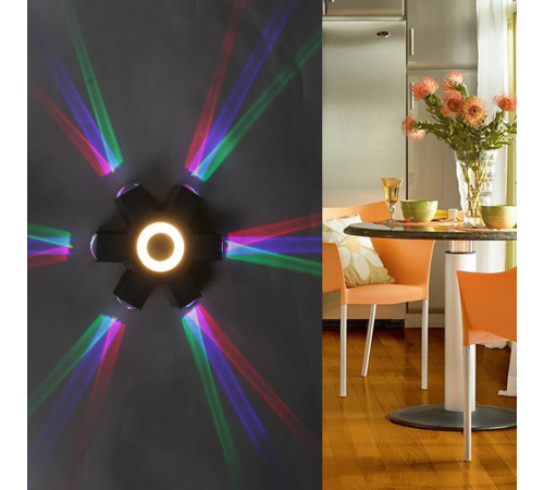 Архитектурный светильник Reluce 08231-9.2-007U LED4W+6*3W RGB BK