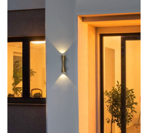Уличный настенный светильник Reluce 86876-9.2-001JH LED2*3W GD Уличный настенный светильник Reluce 86876-9.2-001JH LED2*3W GD