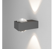 Уличный настенный светильник Elektrostandard Lenses серый 35191/W 4690389216459 a070452