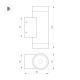 Уличный настенный светильник Arlight LGD-RAY-WALL-TWIN-R65-2x9W Warm3000 (GR, 23 deg, 230V) (IP65 Металл) 038154(1)