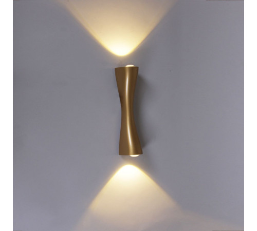 Уличный настенный светильник Reluce 86876-9.2-001JH LED2*3W GD Уличный настенный светильник Reluce 86876-9.2-001JH LED2*3W GD