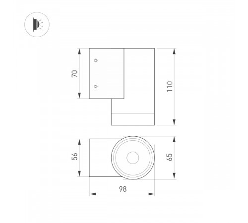 Уличный настенный светильник Arlight LGD-RAY-WALL-R65-12W Warm3000 (GR, 6 deg, 230V) (IP65 Металл) 049984(1) Уличный настенный светильник Arlight LGD-RAY-WALL-R65-12W Warm3000 (GR, 6 deg, 230V) (IP65 Металл) 049984(1)