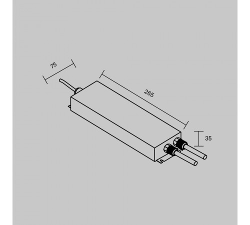 Блок питания Maytoni Led Strip PSL008 12В 300Вт IP67 812007