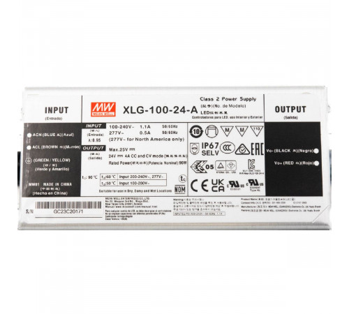 Блок питания для светодиодной ленты Favourite 60Вт DC24В 4А IP67 2001-DC-050 Блок питания для светодиодной ленты Favourite 60Вт DC24В 4А IP67 2001-DC-050
