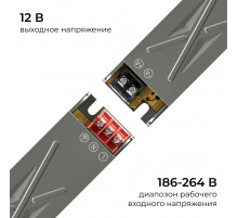 Блок питания Apeyron 12В 40Вт 186-264В 333А IP20 03-252