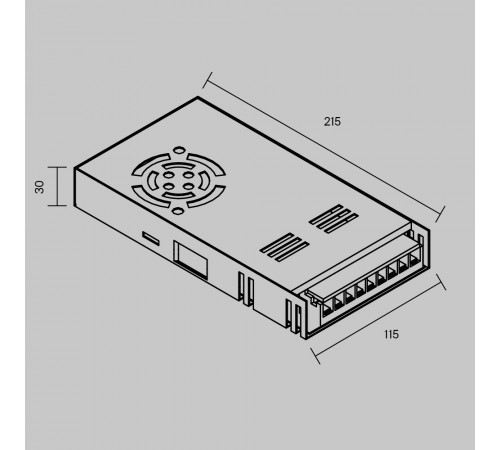 Блок питания Maytoni Led Strip PSL002 12В 350Вт IP20 811013