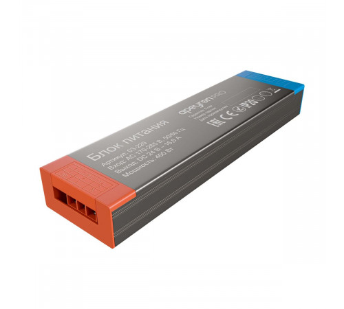 Блок питания Apeyron PRO 24В, 400Вт, 170-265В, 16,6А, IP20 03-220