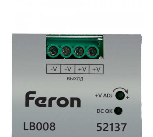 Трансформатор электронный на DIN-рейку Feron LB008 240W 24V IP20 52137