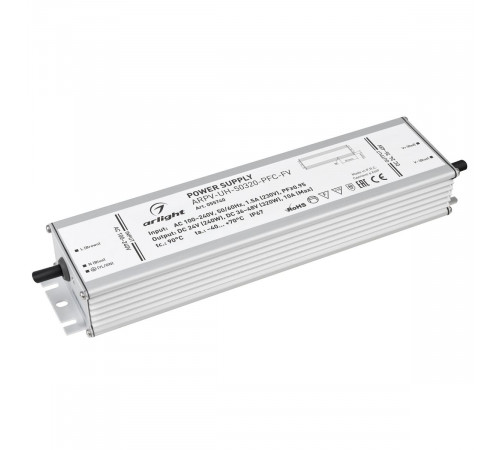 Блок питания Arlight ARPV-UH-50320-PFC-FV (24V 240W, 36-48V 320W, 10A) (IP67 Металл) 055740 Блок питания Arlight ARPV-UH-50320-PFC-FV (24V 240W, 36-48V 320W, 10A) (IP67 Металл) 055740