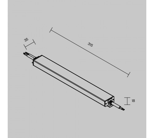 Блок питания Maytoni Led Strip PSL023 48В 150Вт IP 67 832004