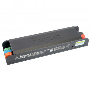 Трансформатор для светодиодной ленты с плавным пуском и диммированием Feron LB004 300W 24V IP20 52126