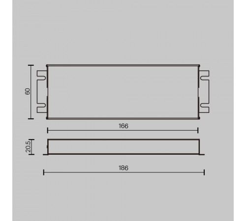 Источник напряжения Maytoni Triac 60Вт DC24В IP67 734001 Источник напряжения Maytoni Triac 60Вт DC24В IP67 734001