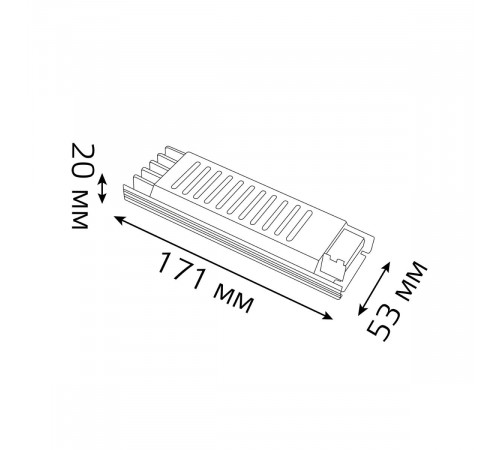 Блок питания Gauss 60Вт DC24В 2.5А IP20 202002060 Блок питания Gauss 60Вт DC24В 2.5А IP20 202002060