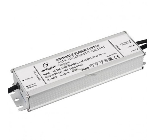 Блок питания Arlight ARPV-UH24240-PFC-DALI-PH (24V, 10.0A, 240W) 025689