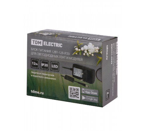 Блок питания TDM Electric 12Вт DC12В 1A IP20 SQ0331-0052