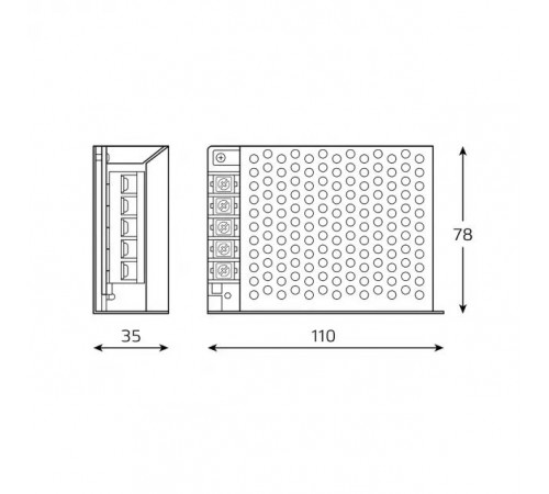 Блок питания Gauss Basic 40Вт DC12В IP20 BT502 Блок питания Gauss Basic 40Вт DC12В IP20 BT502