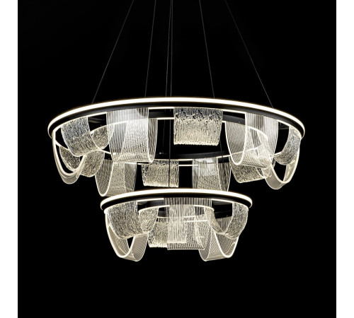 Подвесная люстра LED4U L7706-800-460 BK