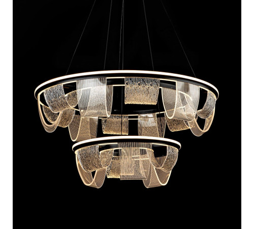 Подвесная люстра LED4U L7706-800-460 BK